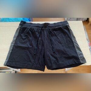 Black and gray athletic shorts, never worn